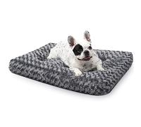 KSIIA Cama para Perro Medianos, Camas Perro Antiestres Fondo Antideslizante, Colchon Cojín Medianos, Colchoneta Lavable a Máquina, Dog Bed, 75x52cm, Gris Oscuro