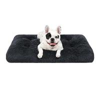 KSIIA Cama para Perros Grandes Lavable, Cojín para Perro de Peluche Mullido, Colchon Colchoneta Inferior Antideslizante, Colchón Transpirable, 60 x 45 cm, Gris Sombra