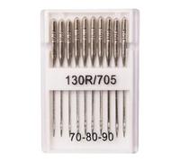 Ksikdeg 1 juego de agujas para máquina de coser 70/10 90/14 100/16, punta de bola, aguja de coser de punta regular para jeans y