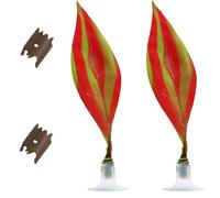 Ksikdeg 2 almohadillas de silicona para decoración de peces con ventosas, escondites seguros para mascotas