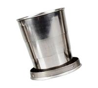 Ksikdeg 3. Vaso plegable sin deslustre para senderismo, compacto, apto para alimentos, apto para lavavajillas, viajes, esencial, equipo al aire libre, apto para viajes, taza plegable a prueba de óxido