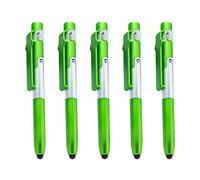 Ksikdeg 5 bolígrafos multifuncionales, 4 en 1 con bolígrafo, luz LED, soporte plegable para teléfono para oficina