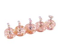 Ksikdeg 5 soportes multifuncionales de extensión de uñas para manicura, accesorios de arte, soporte de exhibición de ABS artificial de forma segura para productos de belleza
