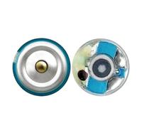 Ksikdeg Altavoz dinámico de doble cámara de 10 mm con diafragma dorado que mejora los graves y el controlador de doble cámara de sonido claro