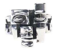 Ksikdeg Anillos artísticos divididos de personalidad expresivos de inspiración vintage para aquellos que abrazan su personalidad vintage única