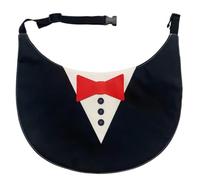 Ksikdeg Babero para perros grandes, color negro, XXL | Cuello con hebilla ajustable, amplia cobertura de pecho, tela suave para el uso diario