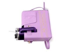 Ksikdeg Bolsa cruzada de tela sintética resistente al agua con textura de moda, varios tamaños, para aventuras al aire libre, viajes, viajes, correa ajustable para el hombro, Purple, One Size