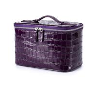 Ksikdeg Bolso de mano de uva profunda con bolsillo oculto con cremallera e interior espacioso, ideal para llevar todos los días, bolso de piel sintética de lujo, Purple