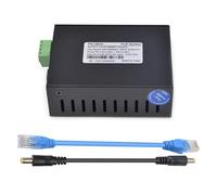 Ksikdeg Caja divisora de fuente de alimentación Ethernet de 12 V 5 A, caja de metal, separador RJ45, fuente de alimentación separadora para redes