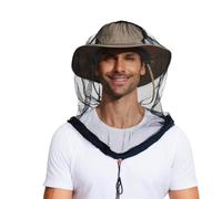 Ksikdeg Campanas de pesca al aire libre, red de mosquitos, para camping, senderismo, jardinería, sobre sombrero, deportes al aire libre, cubierta facial