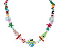 Ksikdeg Collar ajustable con temática marina con dije de criatura marina para mujeres para amantes del mar y uso diario, elegante collar de capas diario, talla única, como se describe, como se