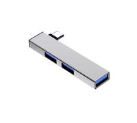 Ksikdeg Concentradores USB C con 4 puertos de datos para laptop, 2 USB 2.0 1 USB 3.0, estación de acoplamiento portátil