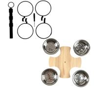 Ksikdeg Estación de alimentación elevada para mascotas, a prueba de salpicaduras, para perros cómodos, comedores, altura ajustable, apto para lavavajillas