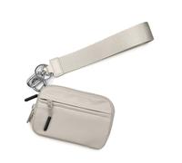 Ksikdeg Everyday Essential - Cartera de nailon resistente al desgaste, práctica tela que sostiene lo esencial de forma segura para mujeres y niñas, cartera de viaje ligera, beige, Talla única, Mass