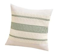 Ksikdeg Funda de almohada bohemia de lino de algodón natural, cómoda y segura para usuarios sensibles a la piel, funda de cojín bohemia