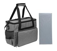 Ksikdeg Funda para máquina de coser con almohadilla acolchada extraíble para máquina de coser y accesorios de costura, gris