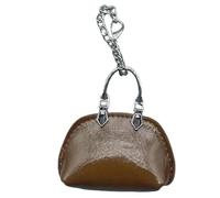 Ksikdeg Llavero de poliuretano suave y pequeño para bolso, adorno portátil, ideal para viajes, deportes y eventos al aire libre, accesorio de mochila, Cera de aceite marrón