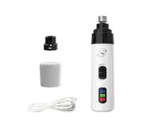 Ksikdeg Molinillo eléctrico de uñas LED para mascotas, operaciones silenciosas, mango ergonómico, aseo de mascotas, esencial para uso diario, para perros y gatos