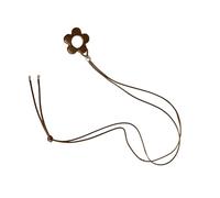 Ksikdeg Retro Inspire - Collar con colgante de flor de resina resistente con diseños huecos para mujeres que buscan moderno y elegante, Length 100cm, Resina