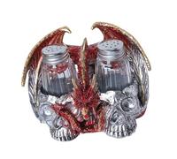 Ksikdeg Soporte para botellas de calavera, escultura para decoración de artículos de calavera, soporte para botella de condimento, textura Rsein, Halloween