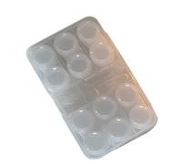 Ksikdeg Soporte para lentes Waterprevent de diseño simple con pinzas de herramientas de uso para oficina, estudiantes, viajes, estuche de lentes, Transparent