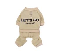 Ksikdeg Sudadera de cuatro patas lavable a máquina, ropa para perro, con aislamiento térmico, para clima frío, para razas grandes, ropa de invierno flexible