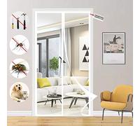 KSITH Cortina Mosquitera para Puertas, Plegable Puerta De Pantalla Magnética Cierre Automático, Que Evita El Paso de Insectos Fácil de Instalar, para Pasillos/Puertas- White-B|| 150x205cm(59x80inch)