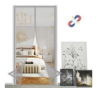 KSITH- Fly Mosquitera Puerta Magnetica,Cierre automático Malla Ultrafina Cortina Protección contra Insectos,instalación sin Herramientas,para Puertas y Ventanas-Grey||70x210cm(27x82inch)