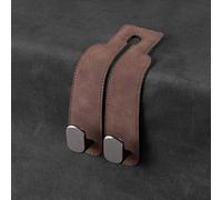 KSIWUAGB Gancho Trasero Asiento Coche para Citroen C4 II Hatchback 2010-2015, Ganchos Reposacabezas Almacenamiento Multifuncionales Accesorios Coche, 2pcs Brown
