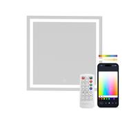 Ksix Aqua Espejo Inteligente Antivaho 70x70cm Altavoz Integrado RGB