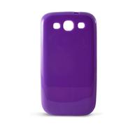 Ksix B8466FTP04 - Funda flexible de TPU para Samsung I9300 Galaxy S III Mini, púrpura