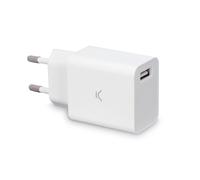 KSIX BXCD2AB Blanco / Cargador de red eléctrica USB-A 12W