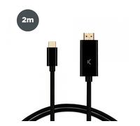 KSIX BXHDMI60N Negro / Cable USB-C (M) a HDMI (M) 2m