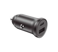 Ksix Cargador de Coche 20W PD y Quick Charge 3.0 USB USB-C Negro