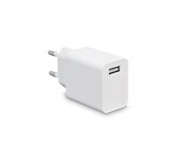 Ksix - Cargador de red 12 W, Puerto USB-A, Blanco