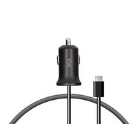Ksix Cargador KSIX Coche Micro USB Cable Negro 2.1A