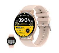 KSIX Core Reloj Inteligente Deportivo Mujer, Smartwatch con Llamadas y Notificaciones, Pulsera Actividad, Pulsómetro, Tensiómetro, Podómetro, Monitor de Salud, App iOS y Android, Rosa
