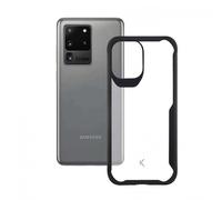 Ksix Flex Armor Funda TPU Transparente Borde Negro para Samsung Galaxy S20 Ultra