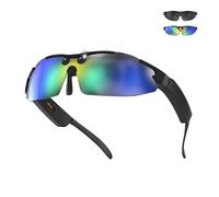 KSIX Gafas Inteligentes Vector con Cámara Full HD 1080p, AI, Audio Open-Ear, Fotos 8MP, Grabación POV, IP67, 2 Lentes UV400, Llamadas y Música, 4GB