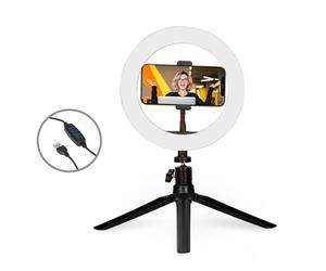 Ksix kit Studio Live Anillo LED con Trípode para Smartphone