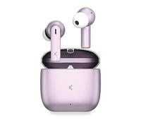 KSIX Meteor Auriculares inalámbricos, Llamadas HD, Cancelación de Ruido ENC, Estuche de Carga Metálico, True Wireless Stereo, 32h Autonomía, Asistentes de Voz, Resistente al Agua, Rosa