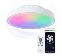 Ksix Mistral Luz de Techo con Ventilador Sin Aspas App Tuya LUZ RGB 6 Velocidades