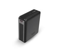 KSIX Nano Powerbank Nano 10000 mAh, Batería Externa Tamaño de Bolsillo, Power Delivery, 22,5W, Cable USB-C a USB-C, Carga simultánea, Indicadores LED, Negro