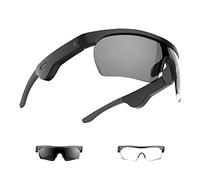 KSIX Phoenix Gafas de Sol Smart con Auriculares Inalámbricos. Resistentes al Agua. 6,5h Autonomía. Sonido Privado. Gafas Deportivas. Categoría 3. Manos Libres. Doble Lente