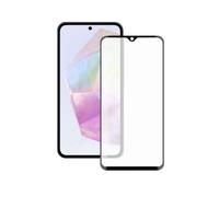 KSIX smart your tech Protector de Pantalla para Galaxy A36/A56, Vidrio Templado, Resistencia 9H, Grosor 0,3 mm, Borde Negro, Negro