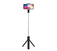 Palo de Selfie, Trípode Extensible 70cm, Control Remoto Wireless, Rotación 360º, Negro