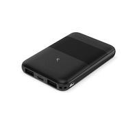 Ksix Slim Powerbank 5000 mAh 10W con Cable USB-A USB-C Negro