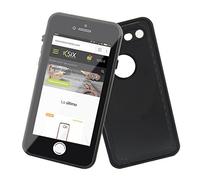 KSIX smart your tech Funda Sumergible para iPhone SE 2022, SE 2020, 8 y 7, Semirrígida, Funda Resistente al Agua, Negro