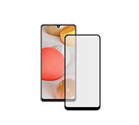 KSIX smart your tech Protector de Pantalla para Galaxy A42 5G, Vidrio Templado, Grosor 0,33 mm, Negro