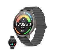 KSIX Smartwatch Core 3 MAX Go - Reloj Inteligente Hombre Pantalla AMOLED 1.73", Diseño Ultra Fino, Llamadas, Correa Silicona Magnética, IP68, Compatible con iPhone®, Android® y Samsung® - Negro